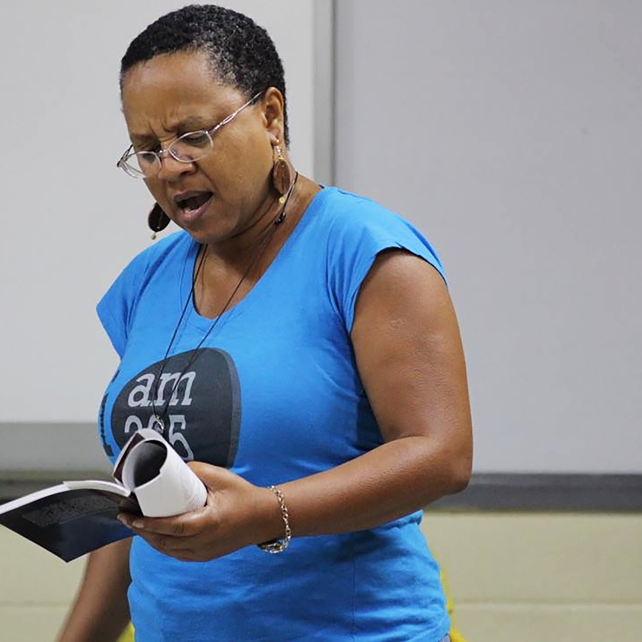 Judith performing during the Jamaican Nomadic Poets Tour