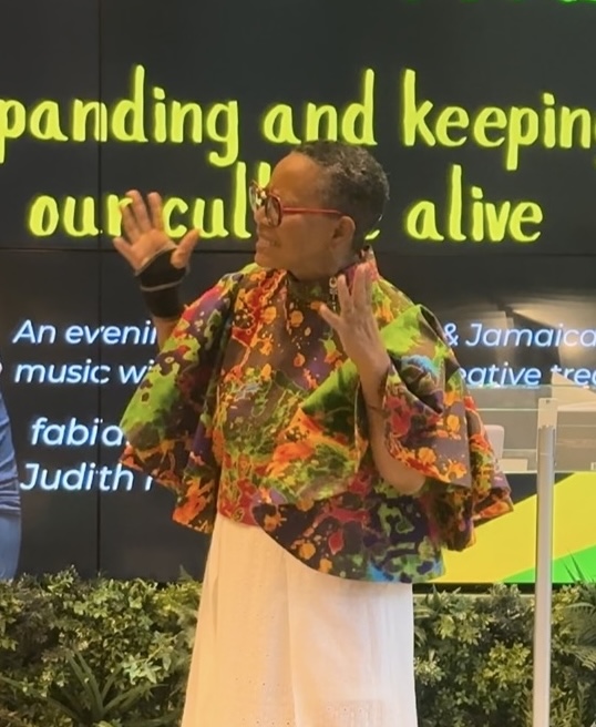 Judith performing in London